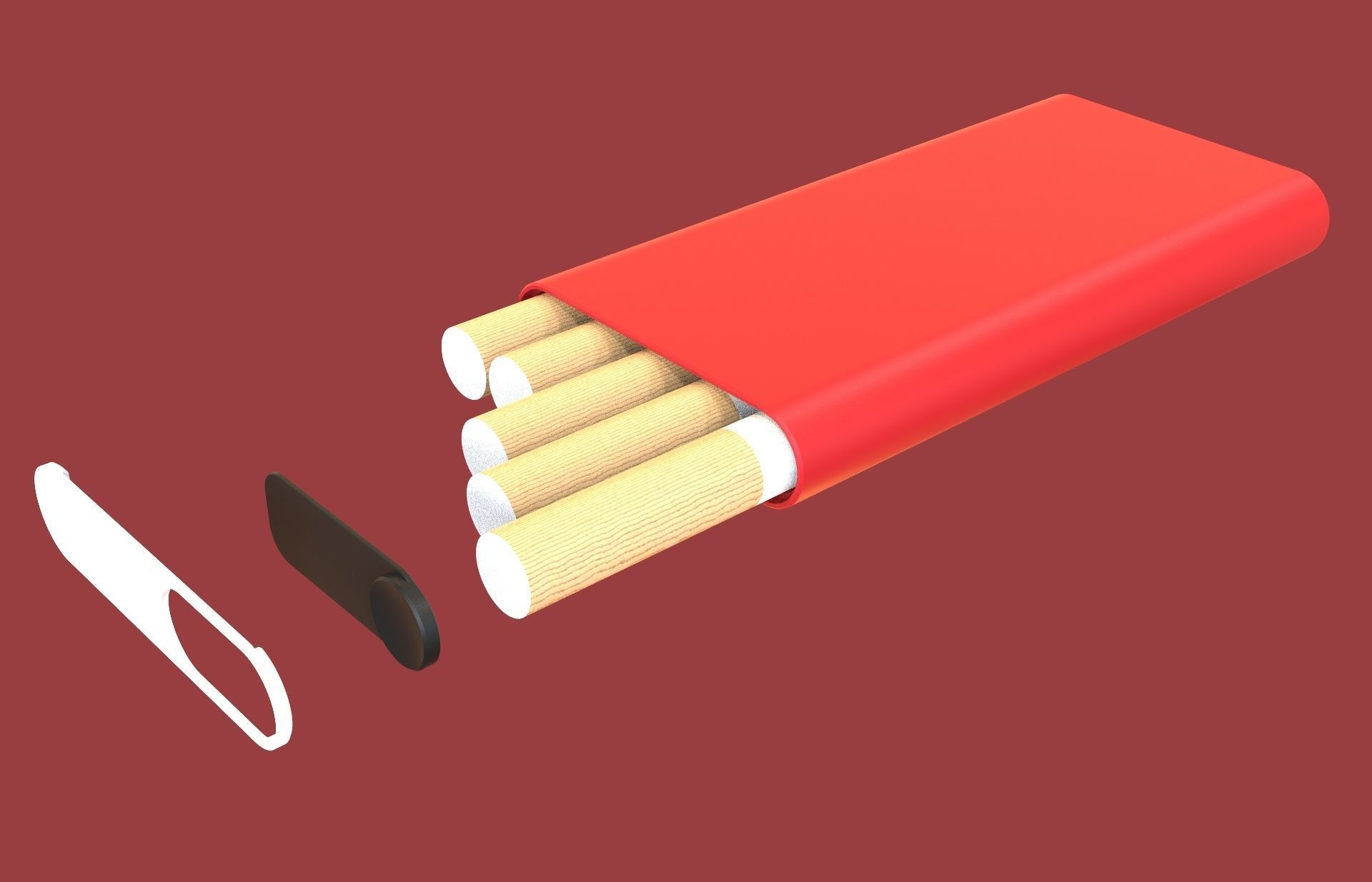 Cigarette Case 3D print model Update 3D print model_6