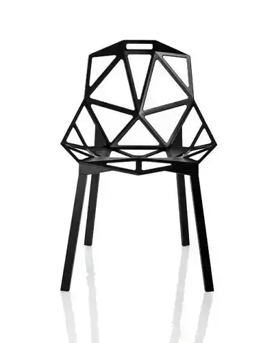 Chair with geometric design