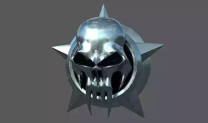 Skull Badge LowPoly