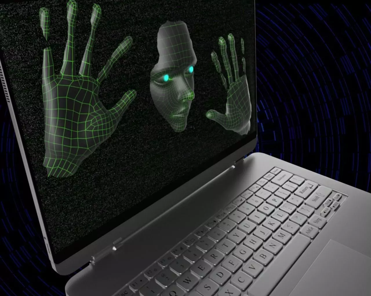 Living in a digital world 3D model_0