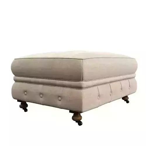  Restoration Hardware Kensington Upholstered Ottoman  3D model