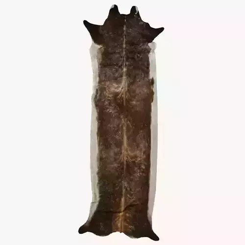 Super Long Stretched Cowhide Rug