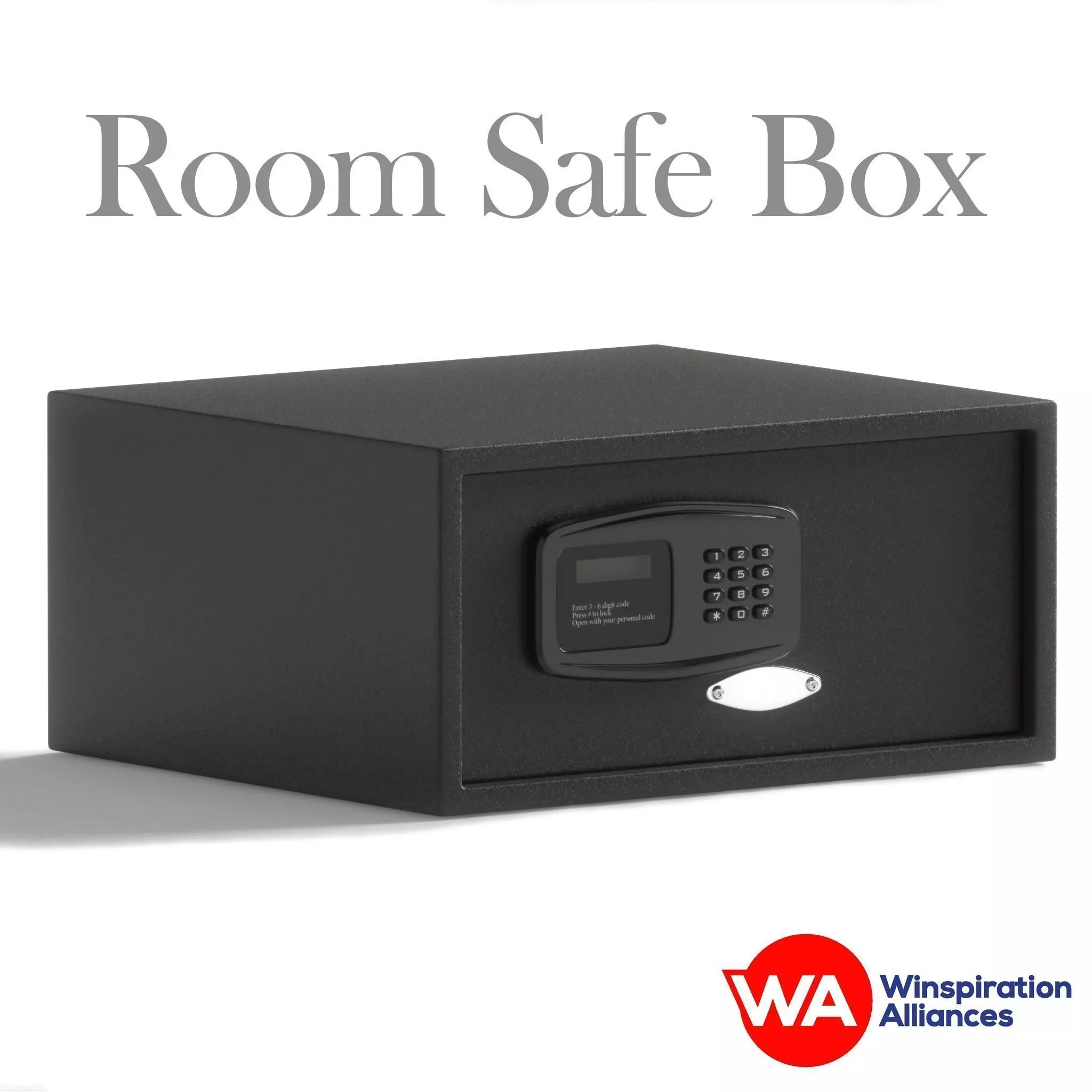 Room Safe Box WA1029B Low-poly 3D model_0