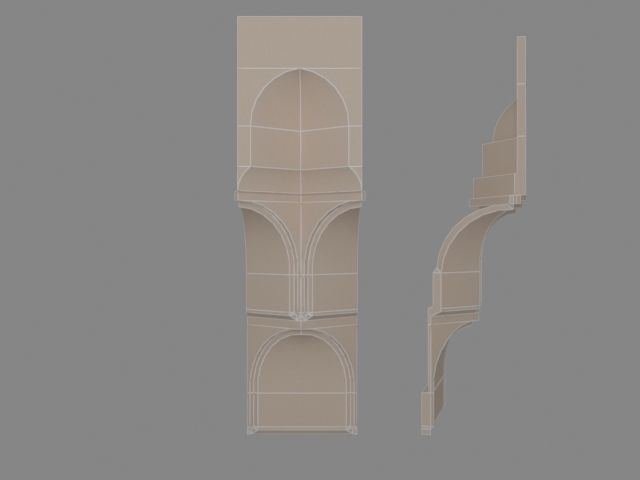 ISLAMIC MOUQRNSES Low-poly 3D model_4
