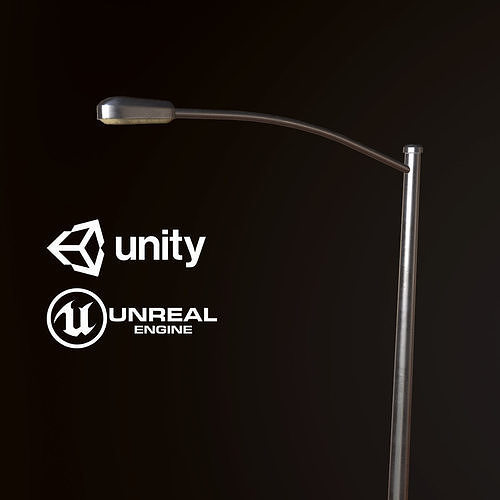 Street Light - PBR Game Ready Low-poly 3D model