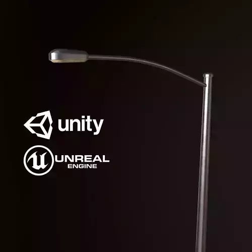 Street Light - PBR Game Ready Low-poly 3D model