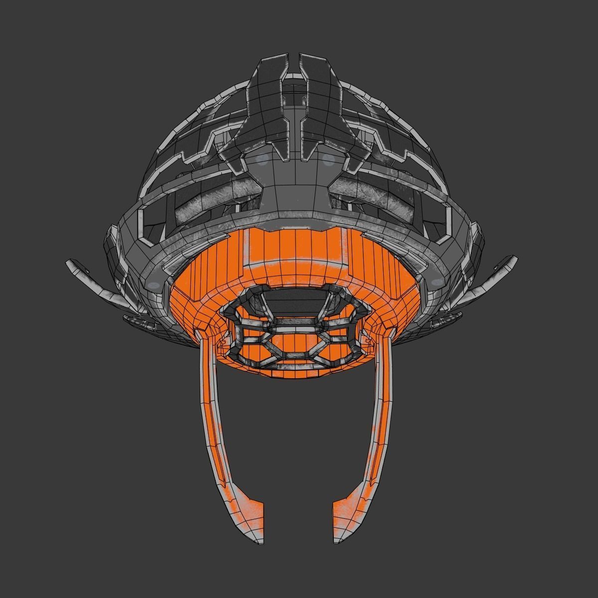 Alien Drone  Low-poly 3D model_10