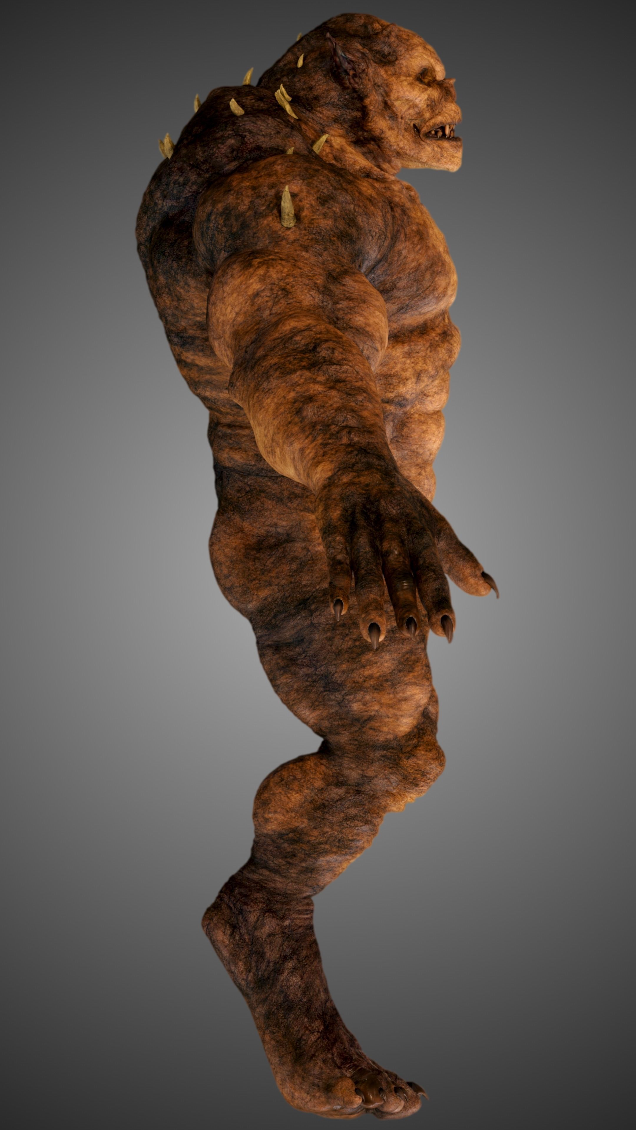 Humanoid Biped Monster  3D model_5