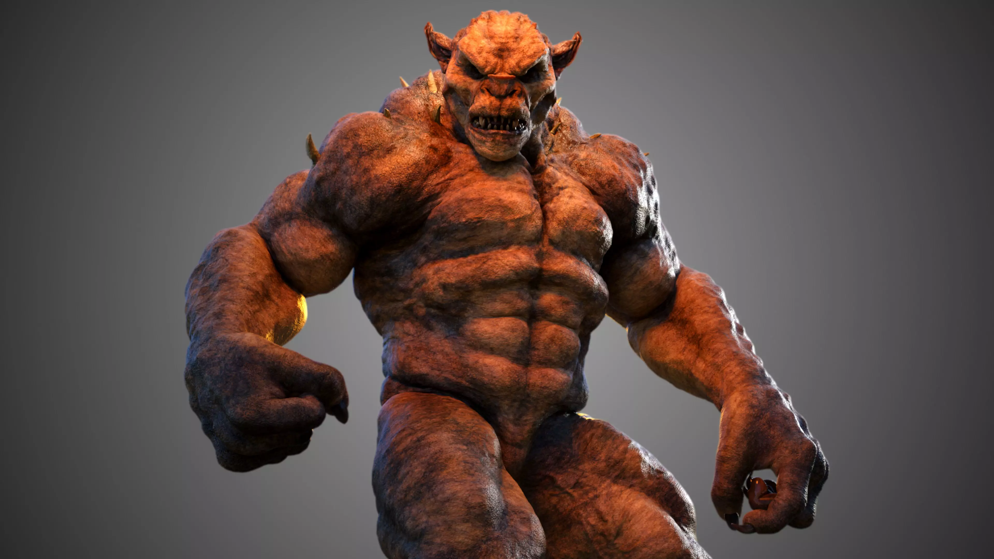 Humanoid Biped Monster  3D model_0