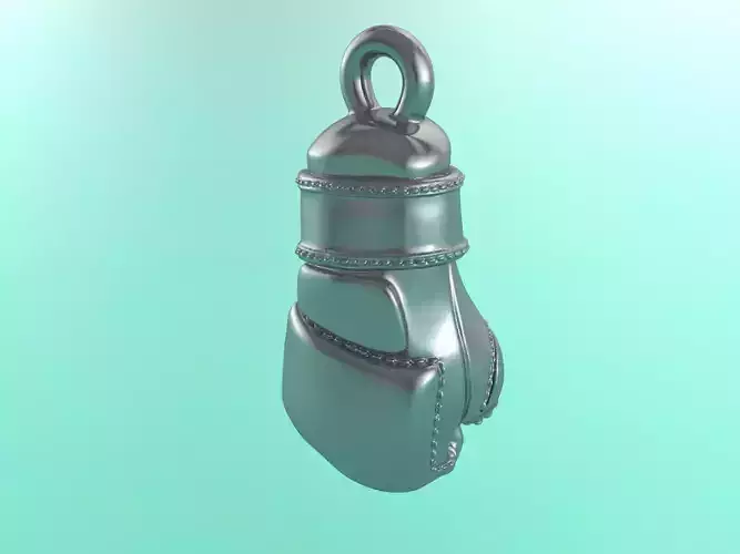 Jewelry 3D printable model of MMA gloves for pendant or necklace