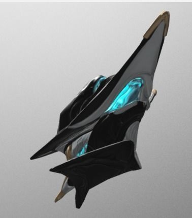 Limbo futuristic spaceship art 3D model_5