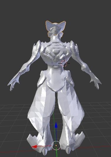 Limbo futuristic spaceship art 3D model_3