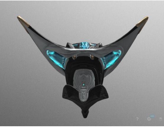 Limbo futuristic spaceship art 3D model_4