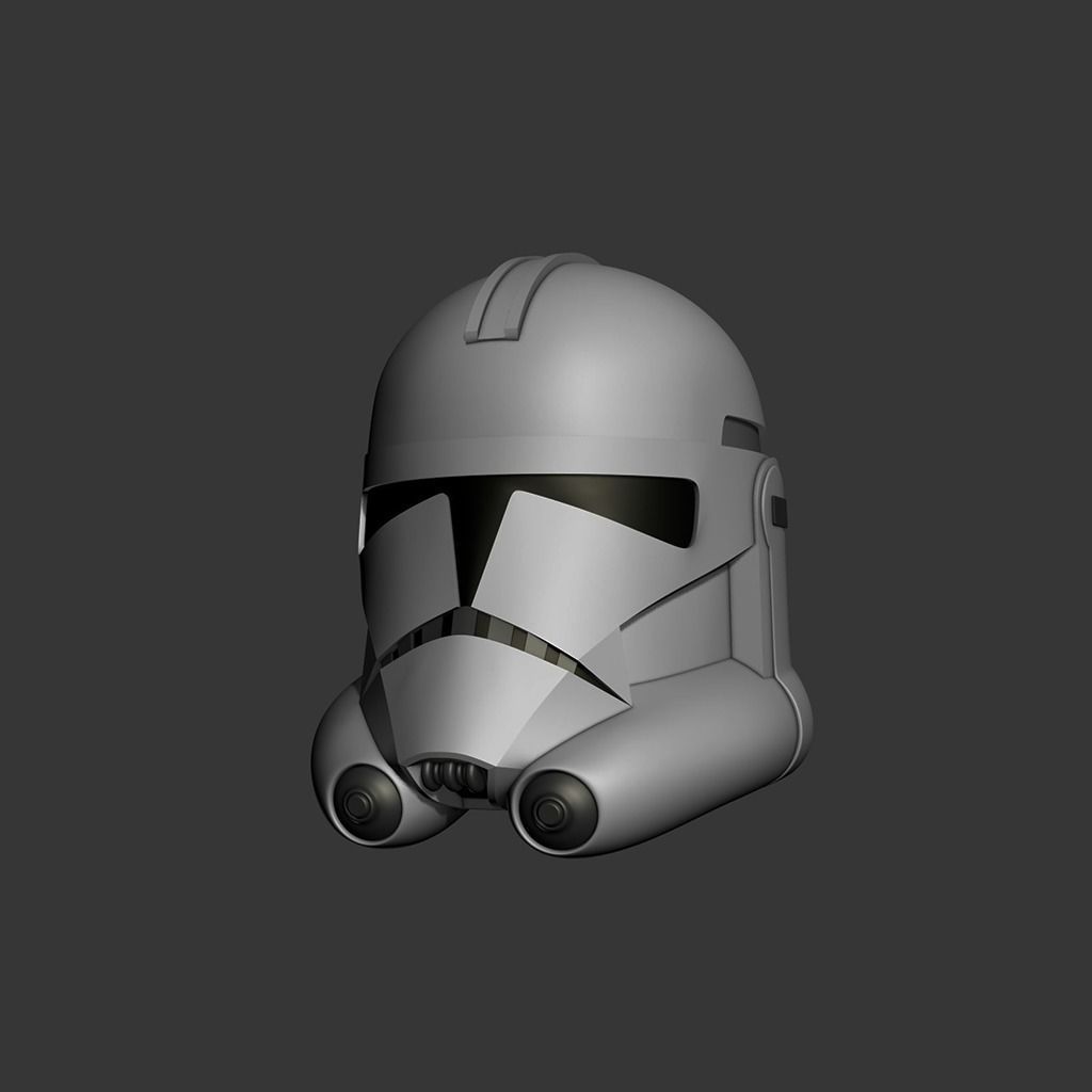 Phase 2 Clone Wars Series Cosplay Helmet 3D print model_1
