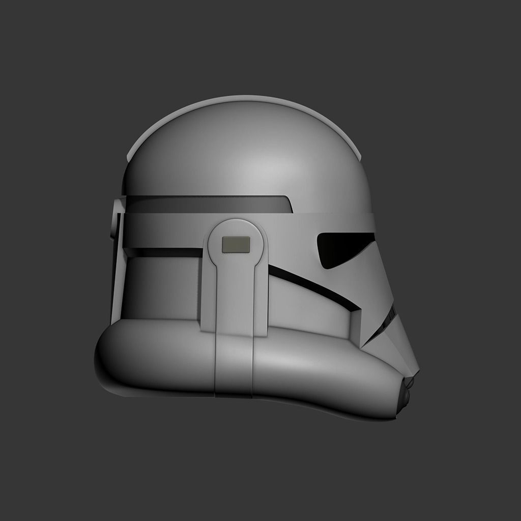 Phase 2 Clone Wars Series Cosplay Helmet 3D print model_3