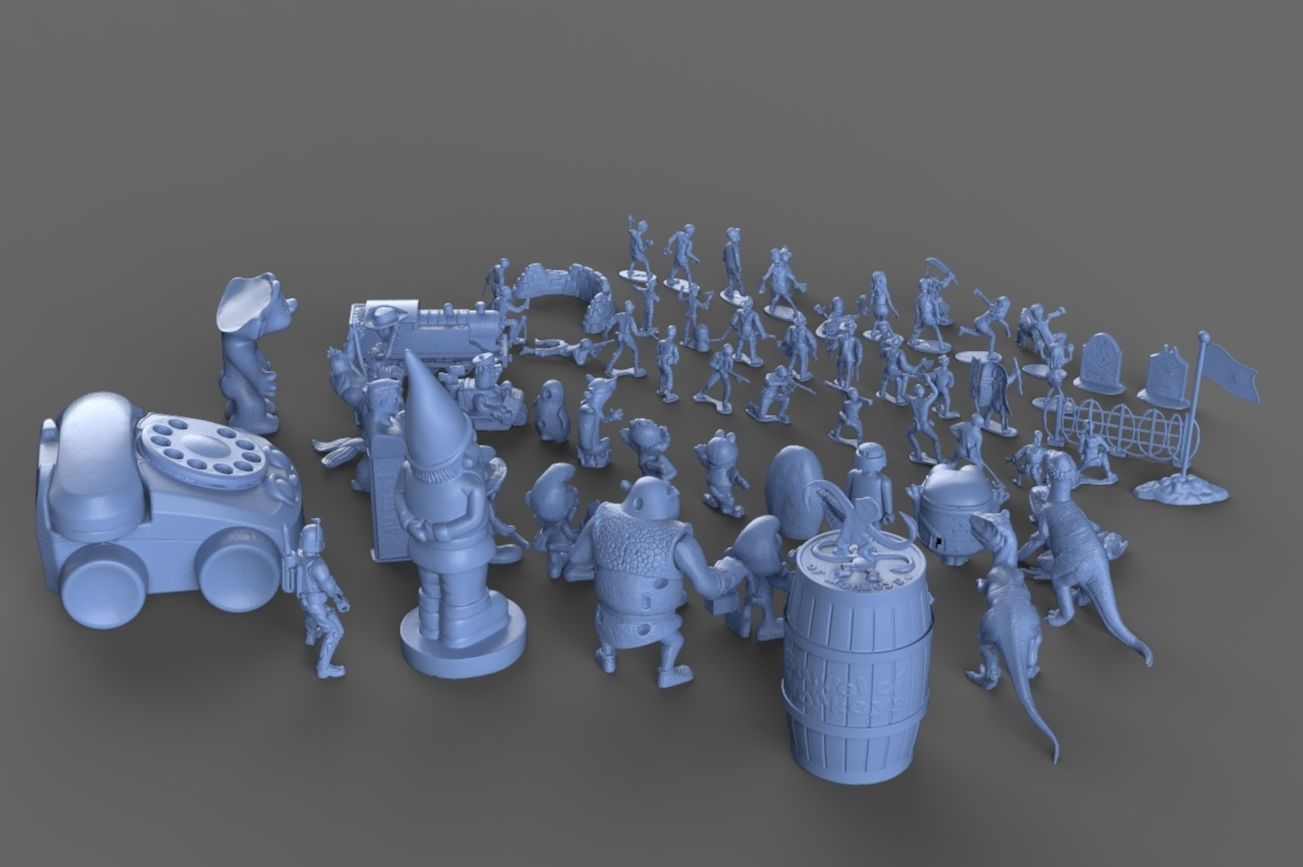 Nostalgic 90s Toy Collection 3D model_6