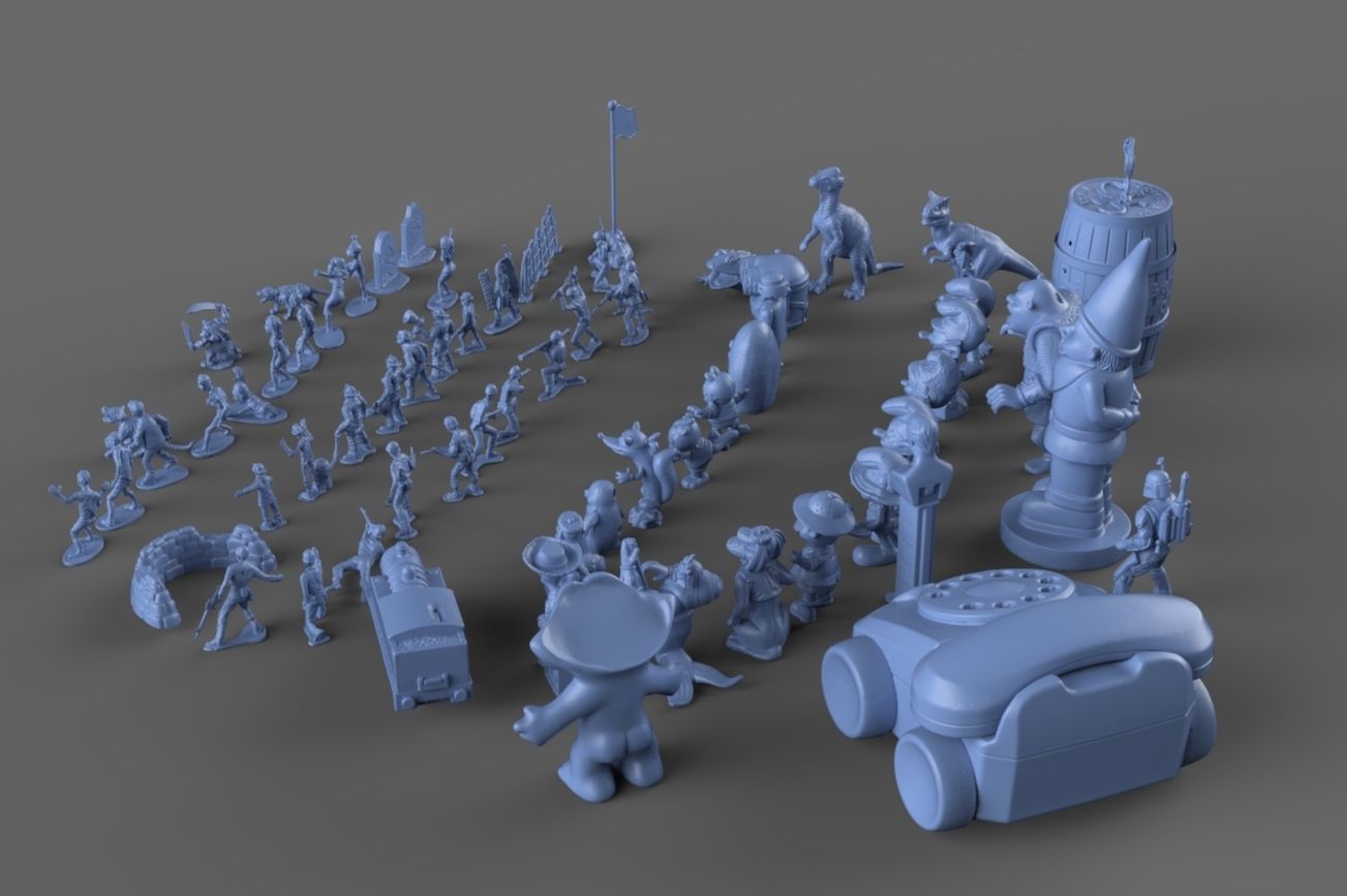 Nostalgic 90s Toy Collection 3D model_3