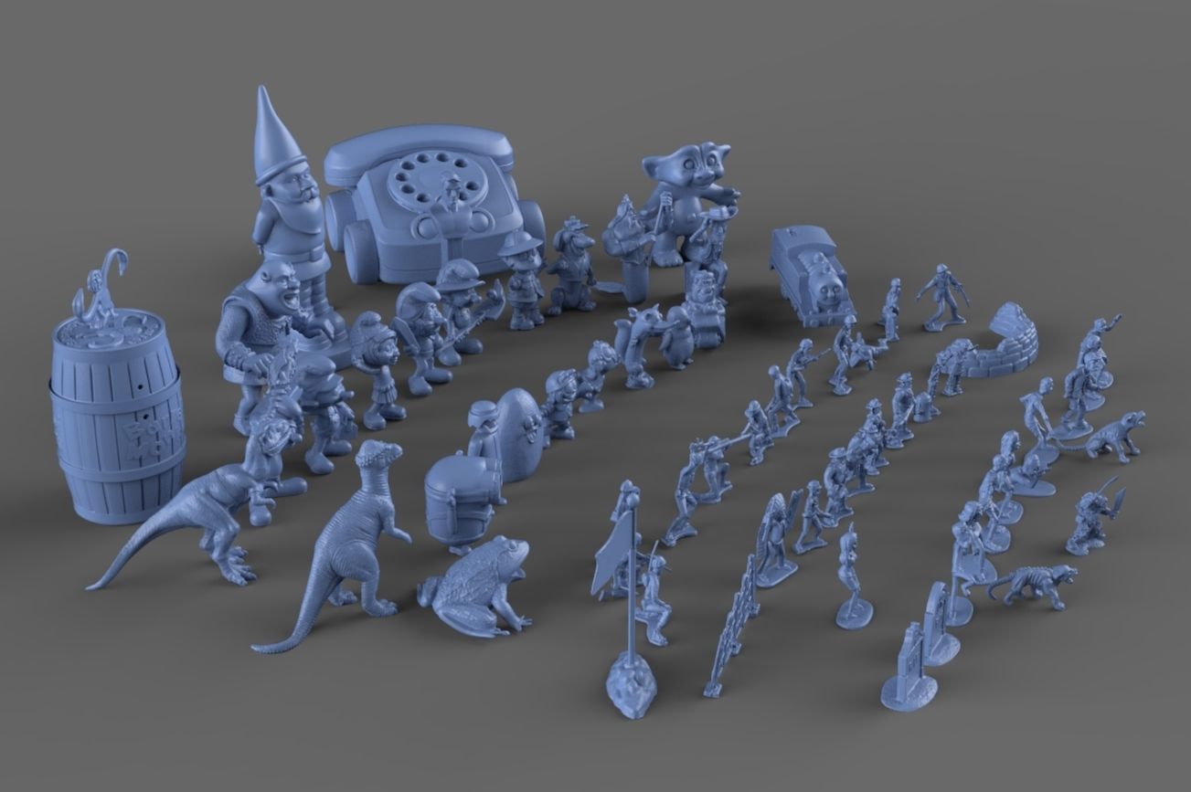 Nostalgic 90s Toy Collection 3D model_8