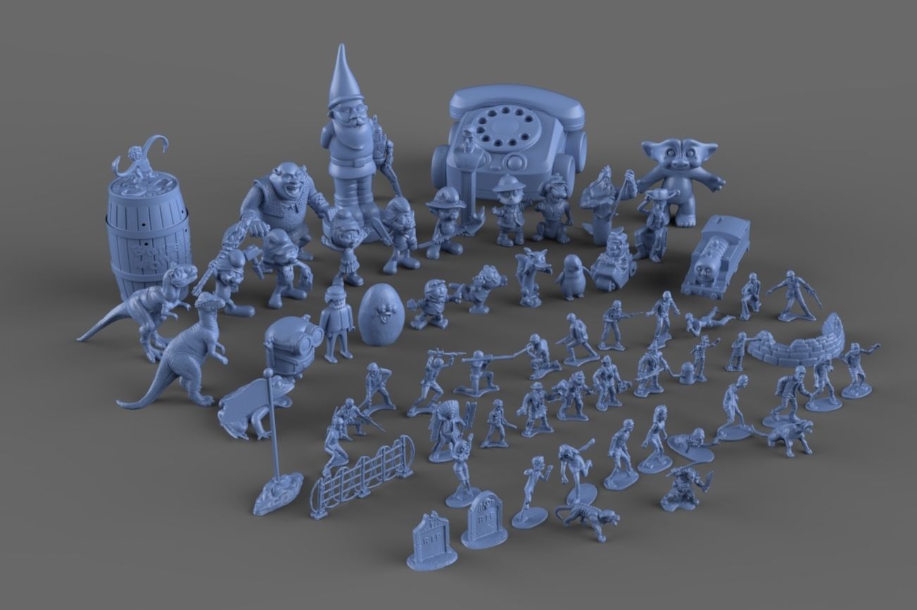 Nostalgic 90s Toy Collection 3D model_9
