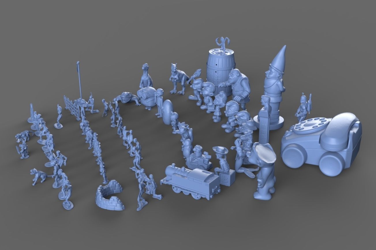 Nostalgic 90s Toy Collection 3D model_2