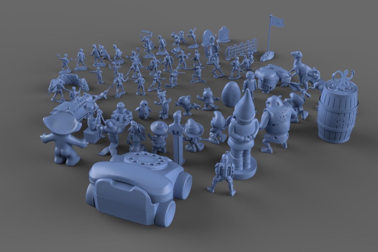 Nostalgic 90s Toy Collection 3D model_4
