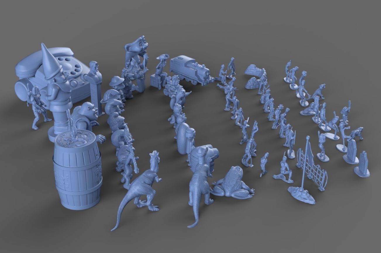 Nostalgic 90s Toy Collection 3D model_7