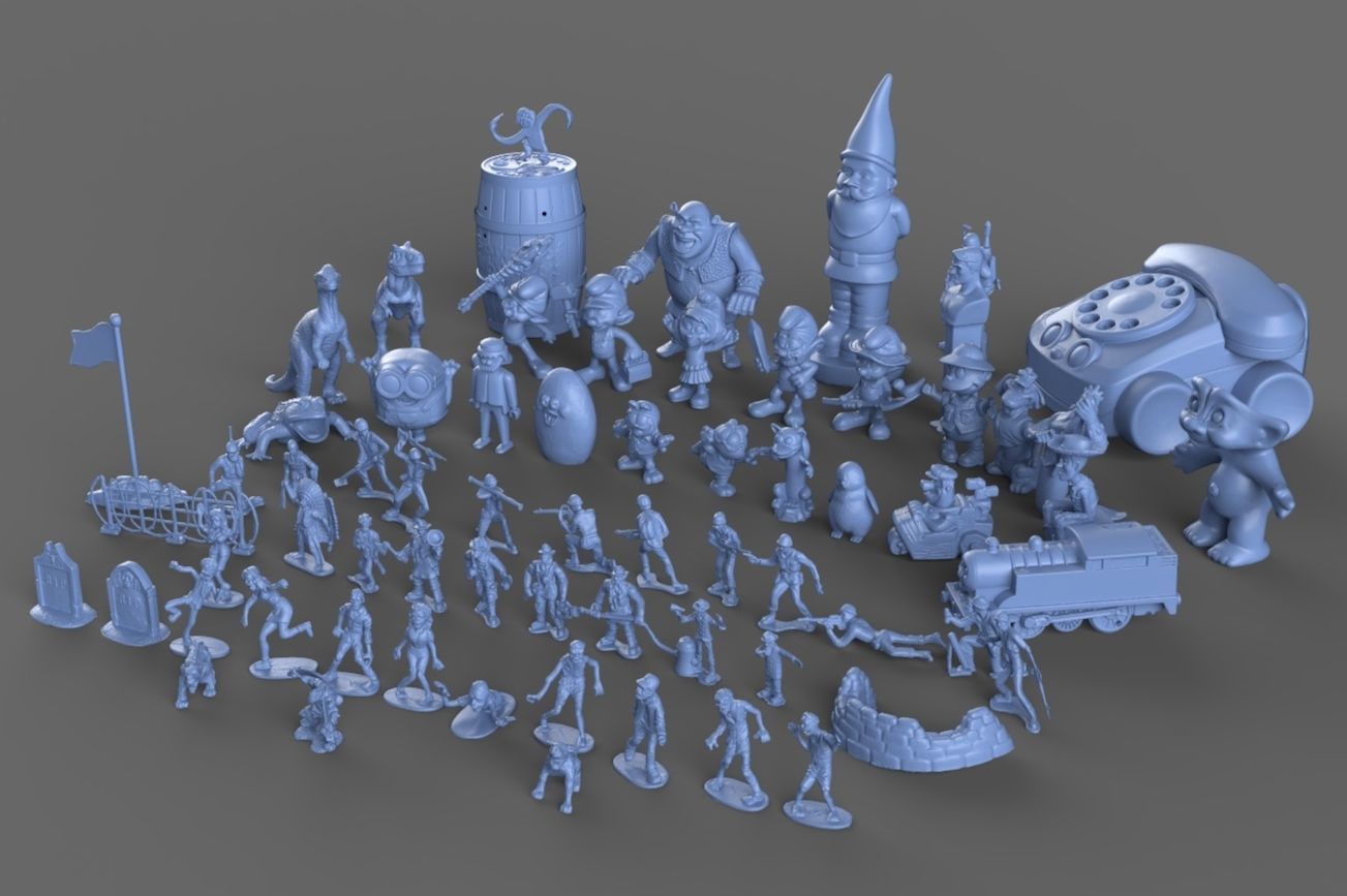 Nostalgic 90s Toy Collection 3D model_1
