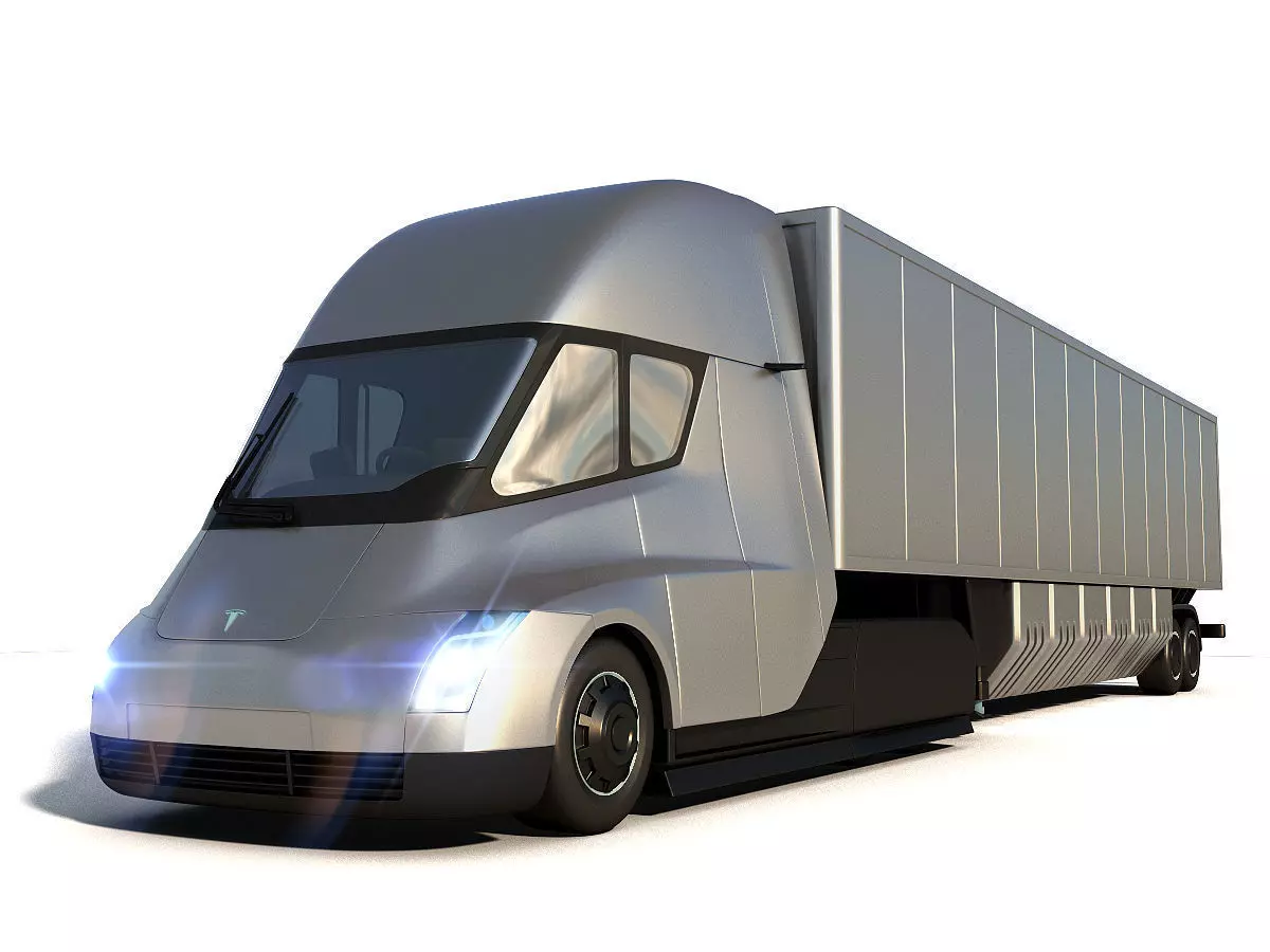 Tesla Semi Truck 3D model_0