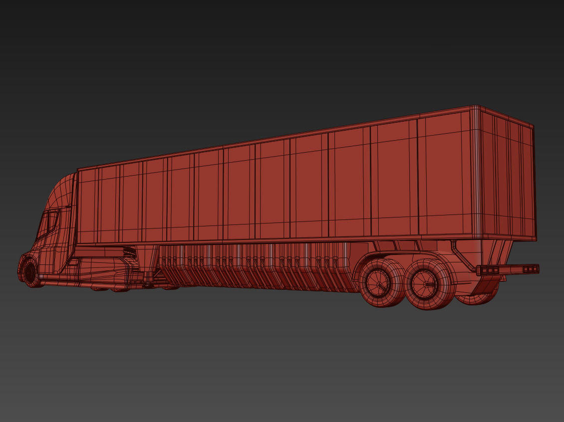Tesla Semi Truck 3D model_11