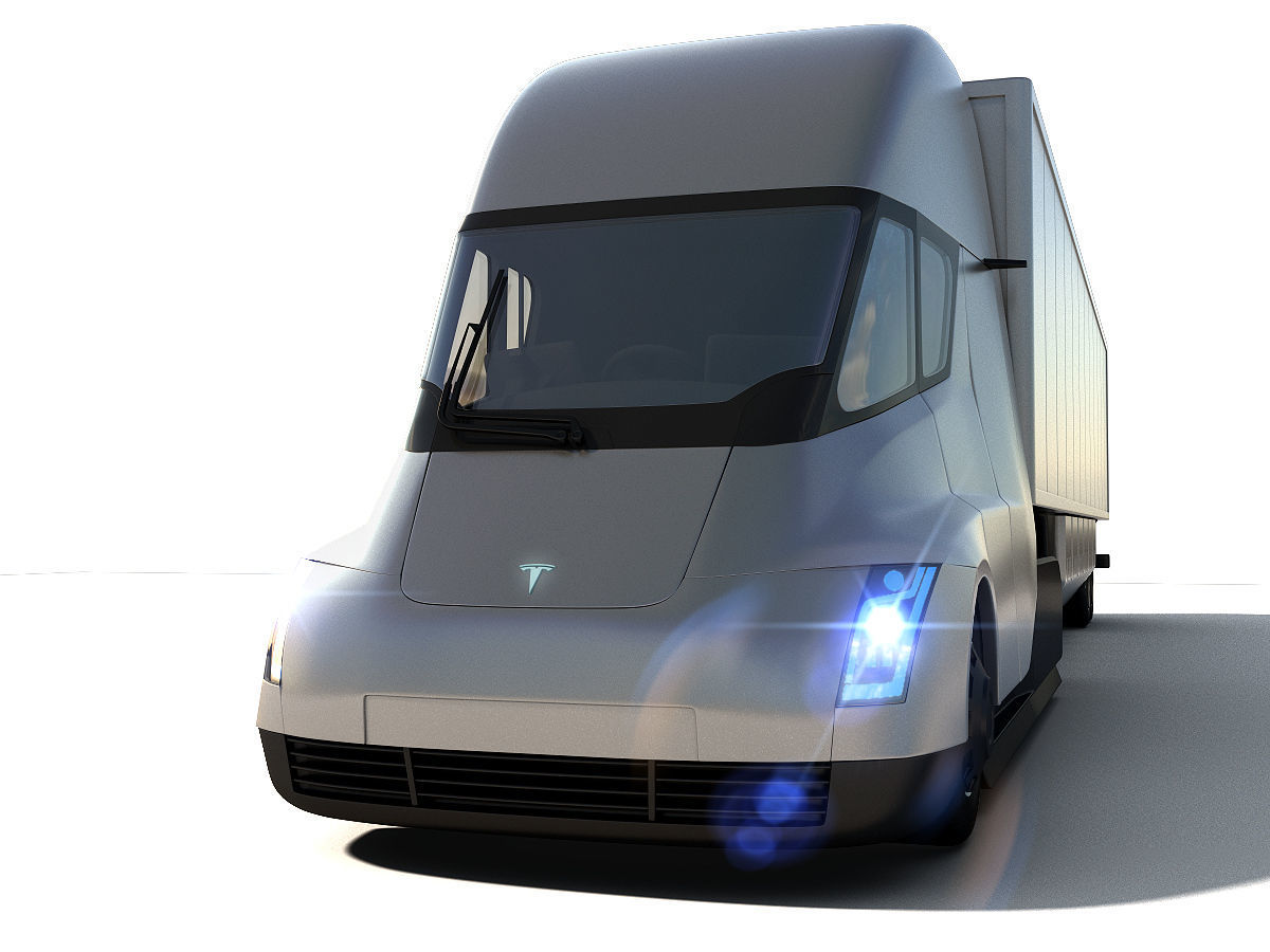 Tesla Semi Truck 3D model_2