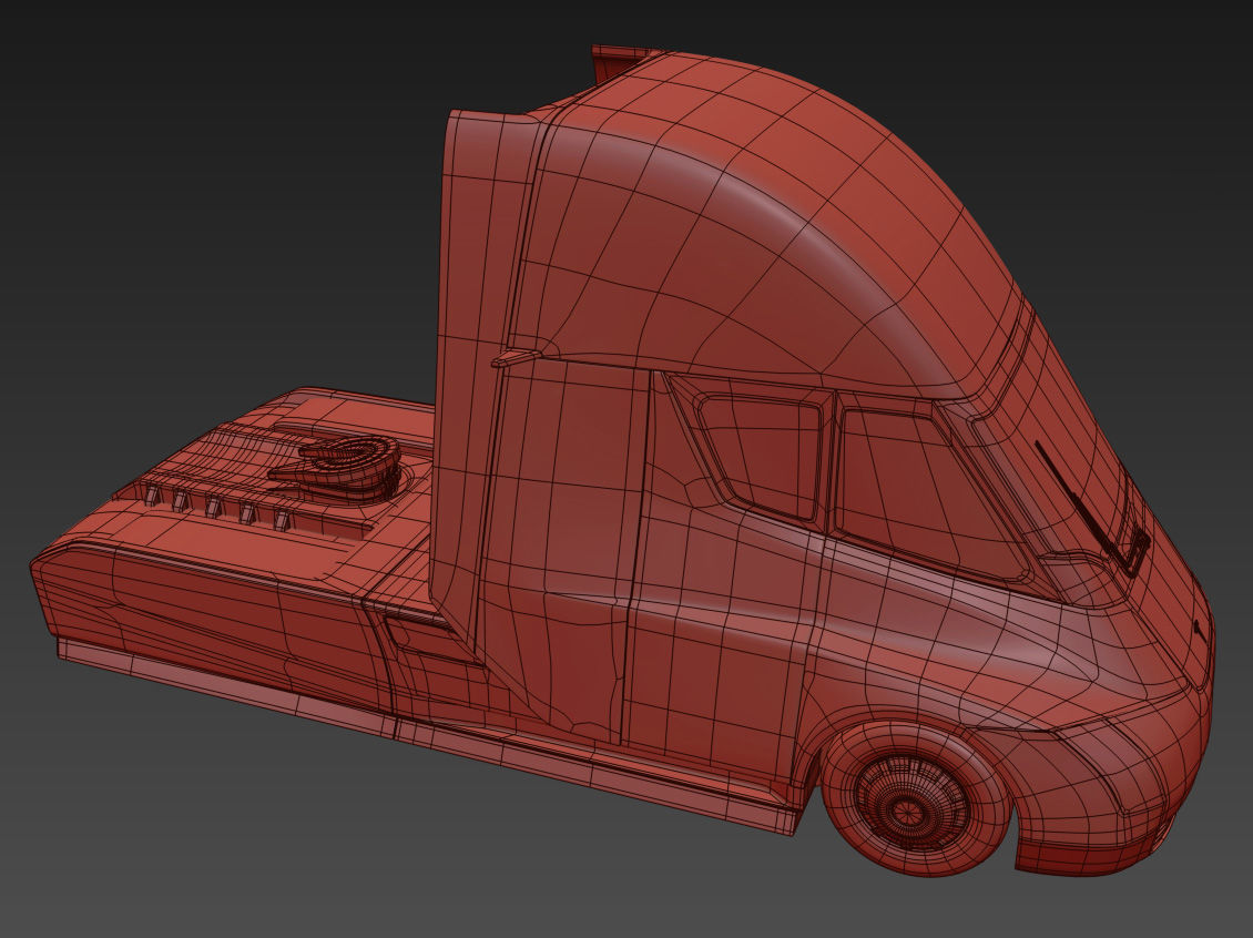 Tesla Semi Truck 3D model_12