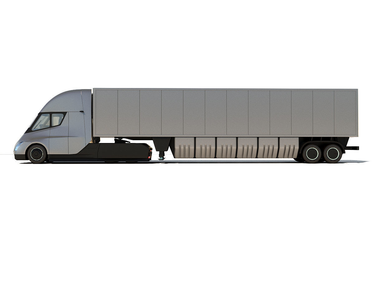 Tesla Semi Truck 3D model_7