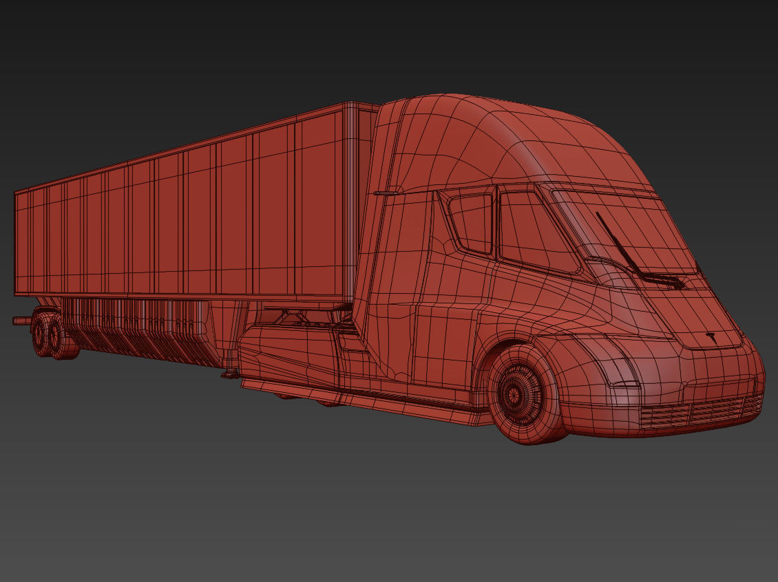 Tesla Semi Truck 3D model_9