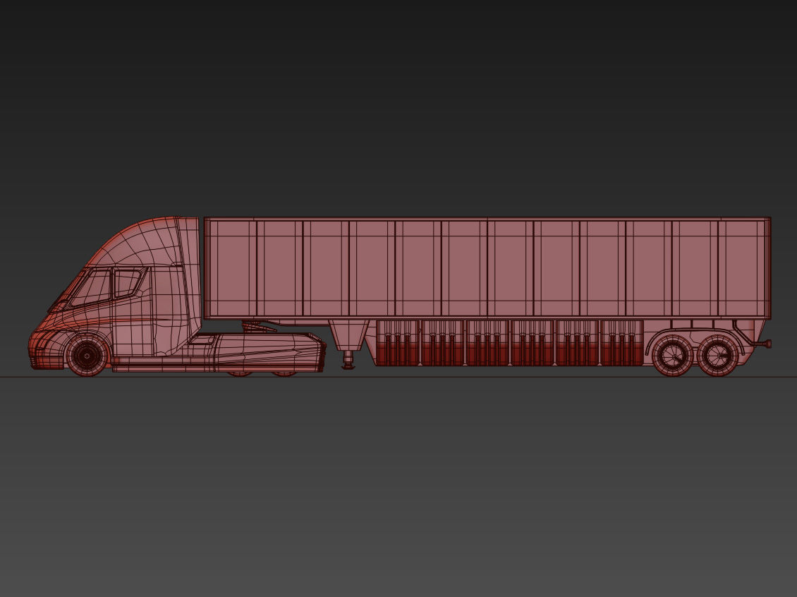 Tesla Semi Truck 3D model_10