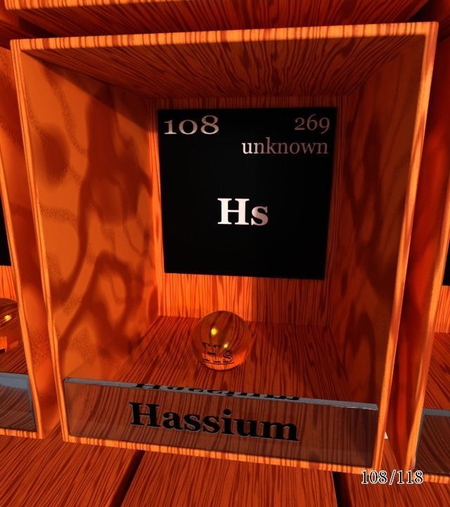 Periodic table of elements Mendeley Low-poly 3D model_114