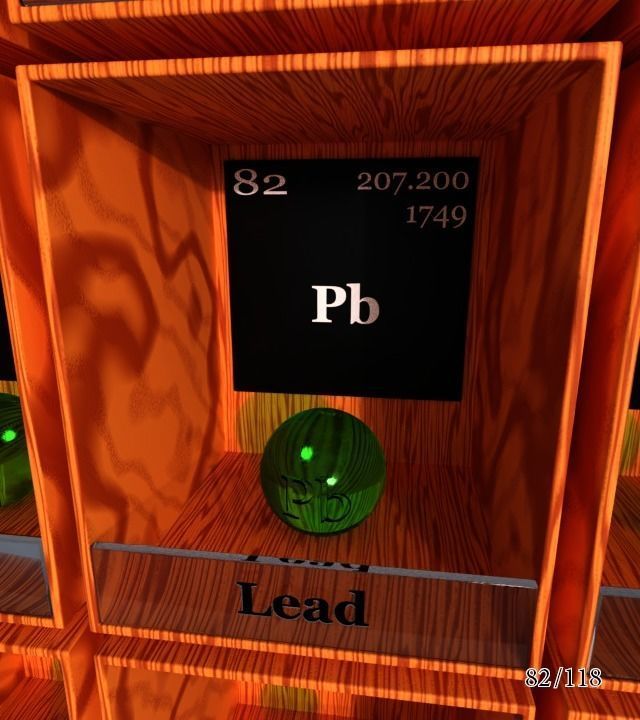 Periodic table of elements Mendeley Low-poly 3D model_88
