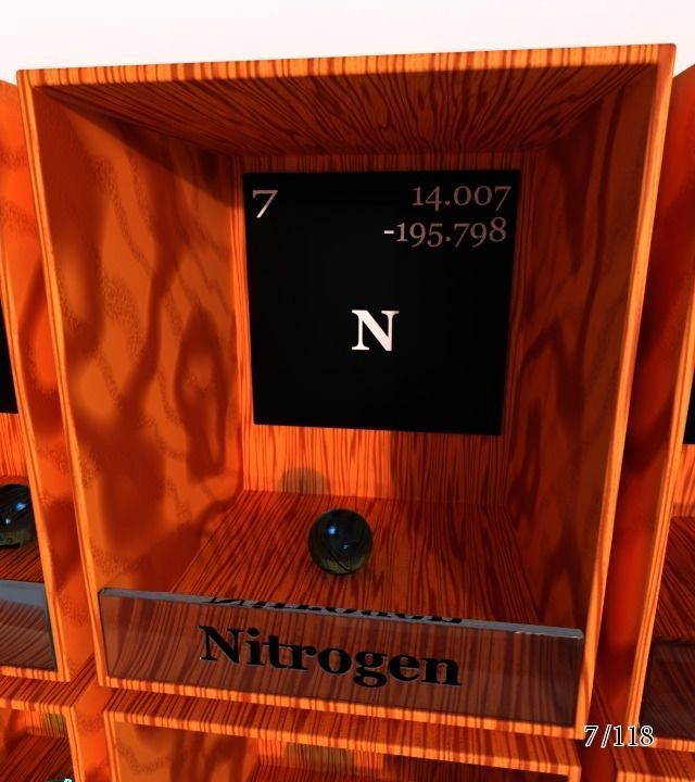 Periodic table of elements Mendeley Low-poly 3D model_13