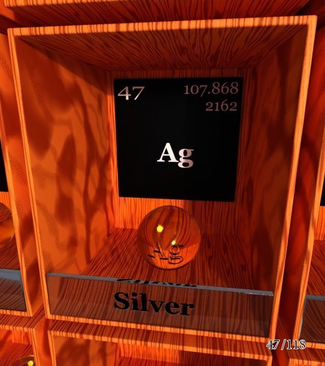 Periodic table of elements Mendeley Low-poly 3D model_53