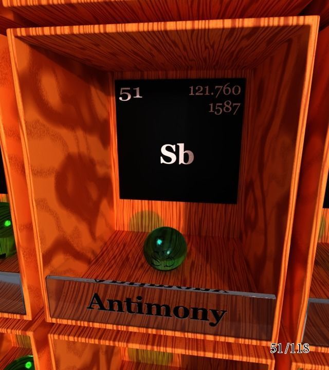 Periodic table of elements Mendeley Low-poly 3D model_57