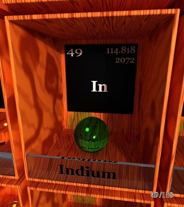 Periodic table of elements Mendeley Low-poly 3D model_55