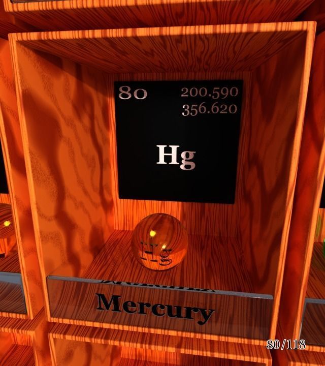 Periodic table of elements Mendeley Low-poly 3D model_86