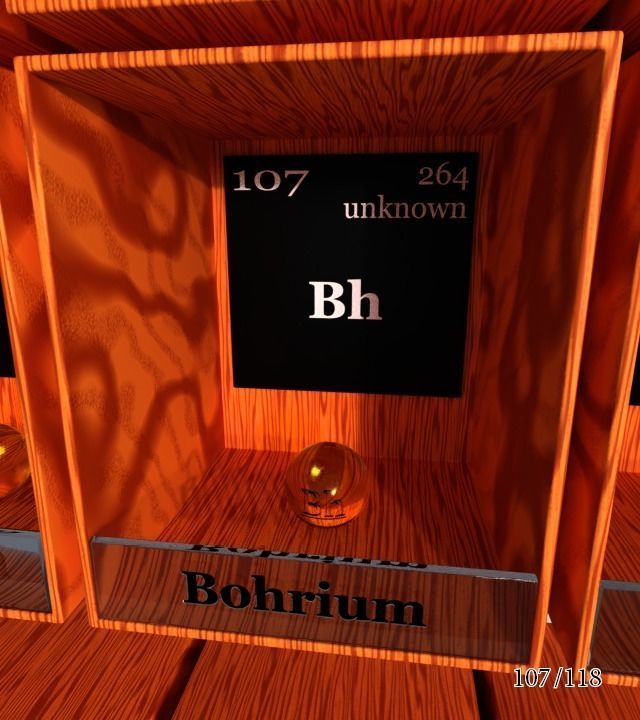 Periodic table of elements Mendeley Low-poly 3D model_113