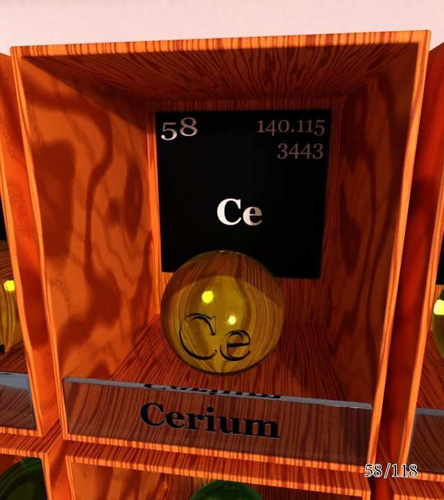 Periodic table of elements Mendeley Low-poly 3D model_64