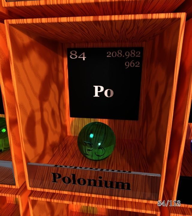 Periodic table of elements Mendeley Low-poly 3D model_90