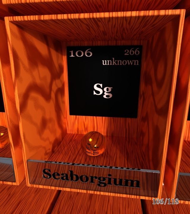 Periodic table of elements Mendeley Low-poly 3D model_112