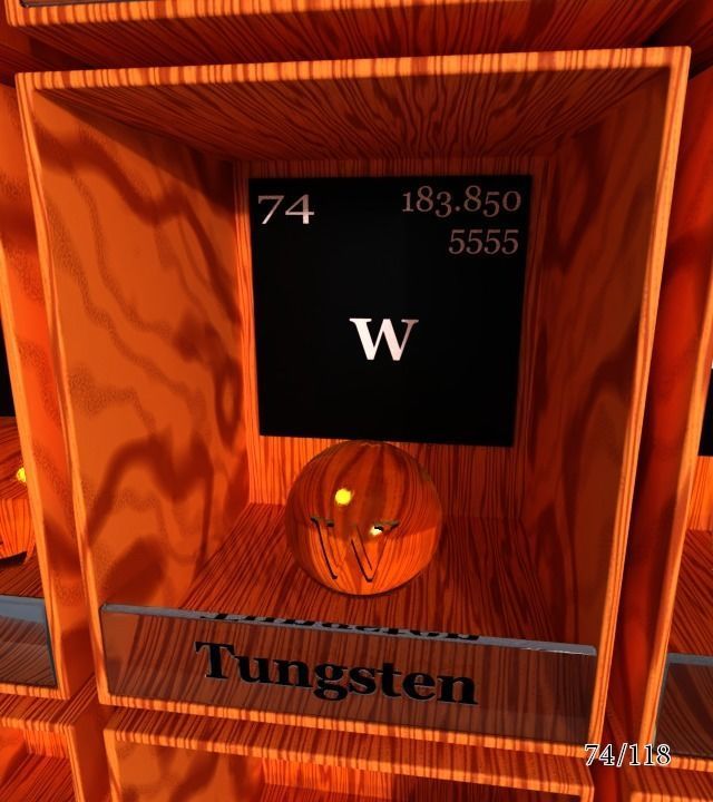 Periodic table of elements Mendeley Low-poly 3D model_80