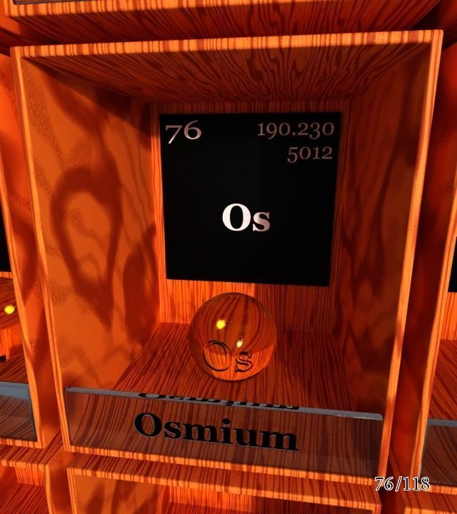 Periodic table of elements Mendeley Low-poly 3D model_82