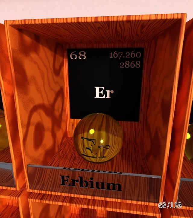 Periodic table of elements Mendeley Low-poly 3D model_74