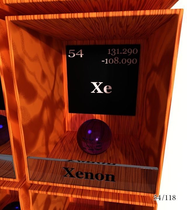 Periodic table of elements Mendeley Low-poly 3D model_60