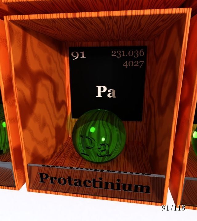 Periodic table of elements Mendeley Low-poly 3D model_97